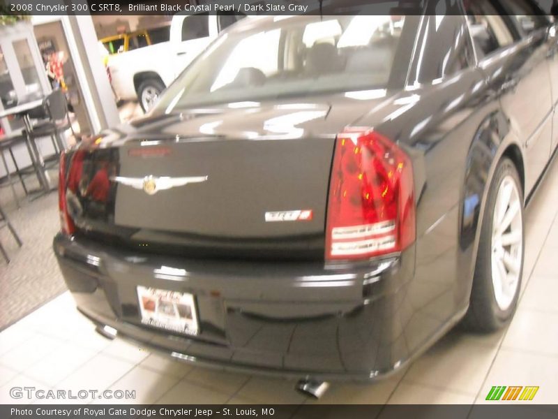 Brilliant Black Crystal Pearl / Dark Slate Gray 2008 Chrysler 300 C SRT8