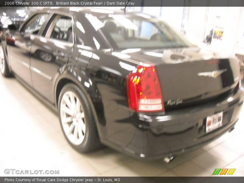 Brilliant Black Crystal Pearl / Dark Slate Gray 2008 Chrysler 300 C SRT8