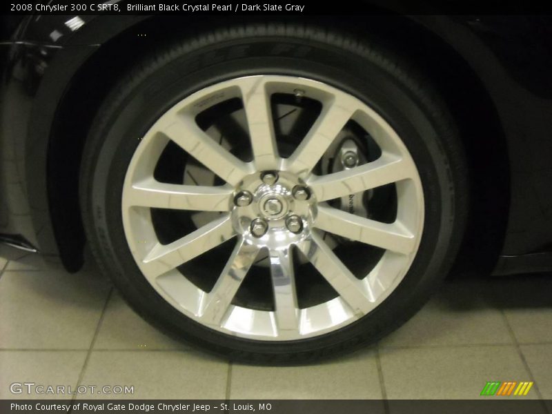 Brilliant Black Crystal Pearl / Dark Slate Gray 2008 Chrysler 300 C SRT8