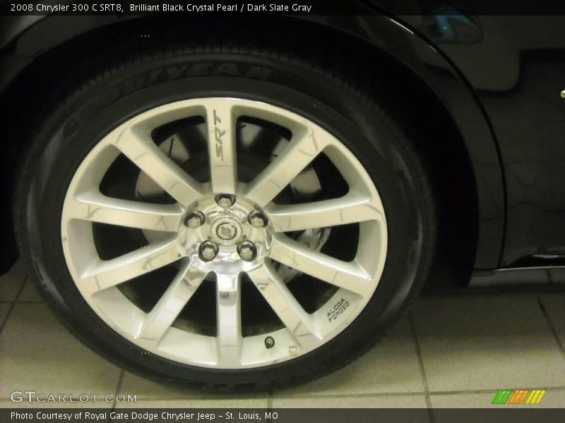 Brilliant Black Crystal Pearl / Dark Slate Gray 2008 Chrysler 300 C SRT8
