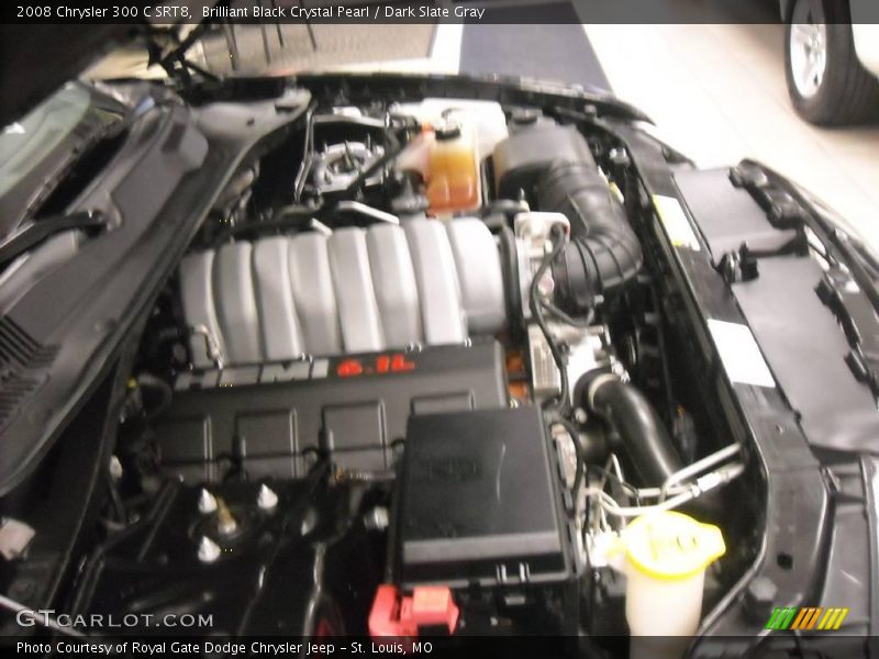 Brilliant Black Crystal Pearl / Dark Slate Gray 2008 Chrysler 300 C SRT8