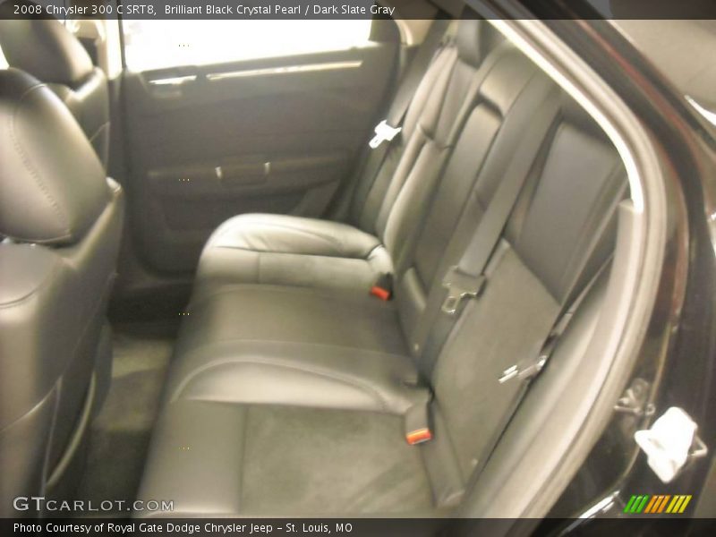Brilliant Black Crystal Pearl / Dark Slate Gray 2008 Chrysler 300 C SRT8