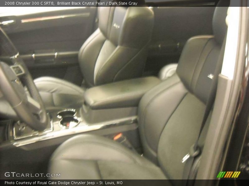 Brilliant Black Crystal Pearl / Dark Slate Gray 2008 Chrysler 300 C SRT8