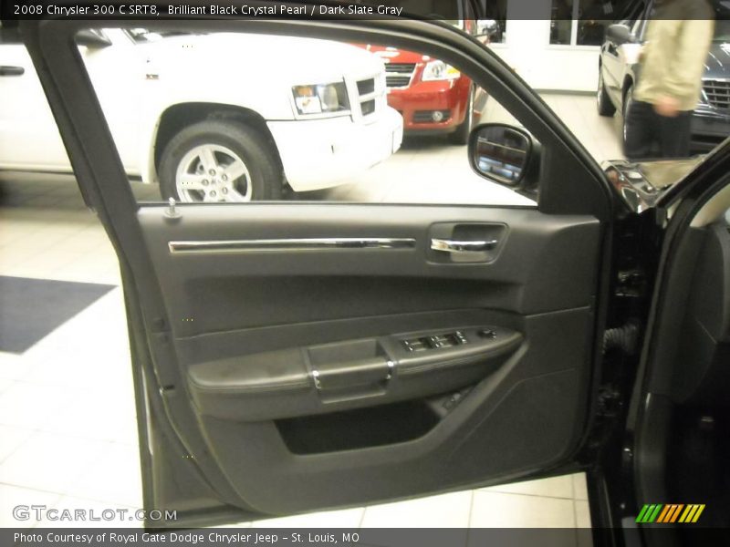 Brilliant Black Crystal Pearl / Dark Slate Gray 2008 Chrysler 300 C SRT8