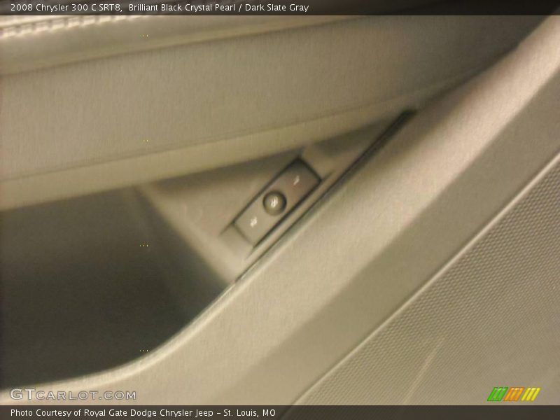 Brilliant Black Crystal Pearl / Dark Slate Gray 2008 Chrysler 300 C SRT8