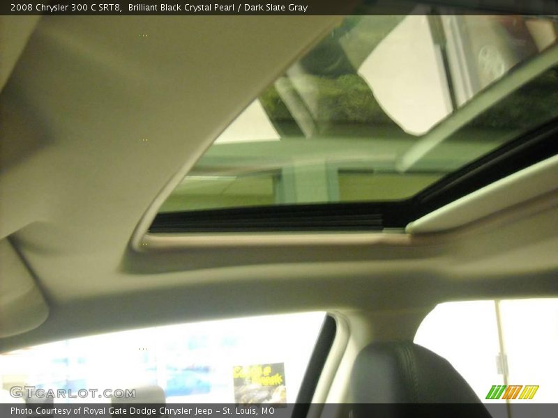 Brilliant Black Crystal Pearl / Dark Slate Gray 2008 Chrysler 300 C SRT8