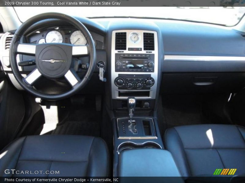 Cool Vanilla White / Dark Slate Gray 2009 Chrysler 300 Touring