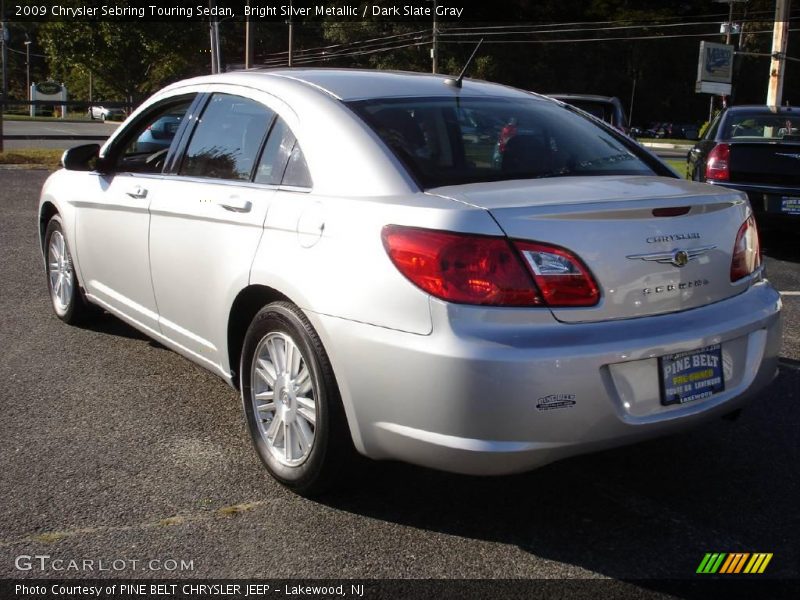 Bright Silver Metallic / Dark Slate Gray 2009 Chrysler Sebring Touring Sedan