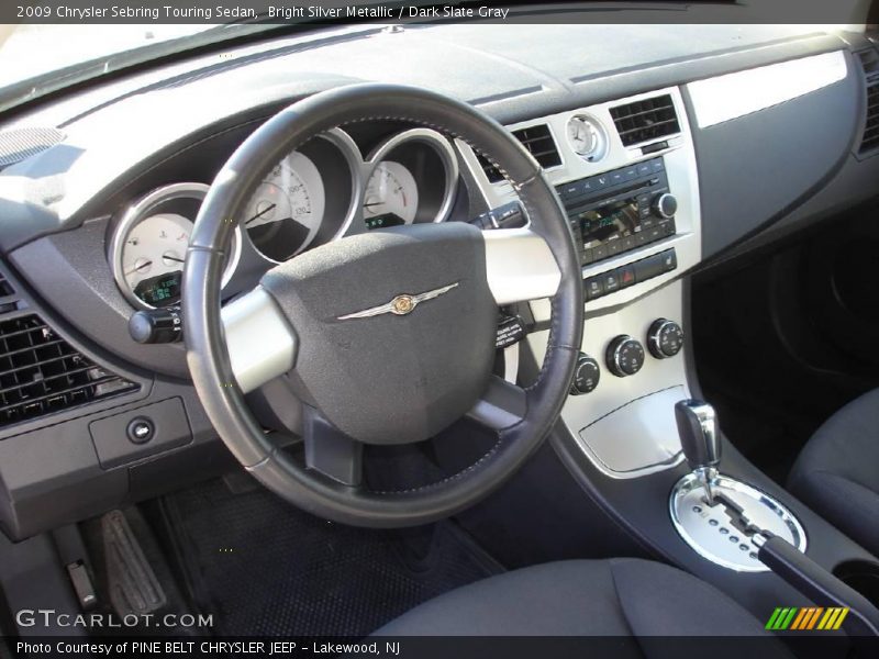 Bright Silver Metallic / Dark Slate Gray 2009 Chrysler Sebring Touring Sedan
