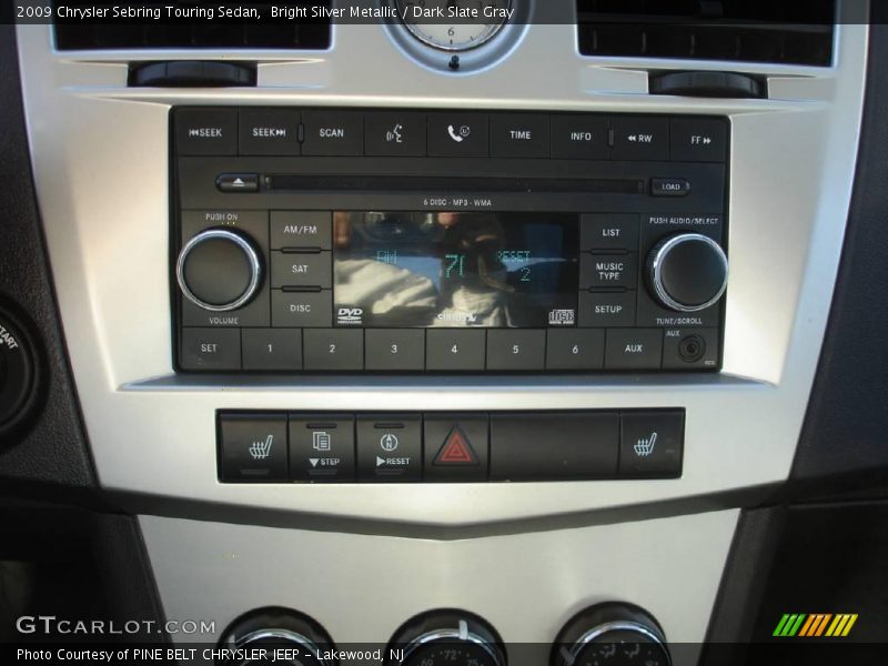 Bright Silver Metallic / Dark Slate Gray 2009 Chrysler Sebring Touring Sedan