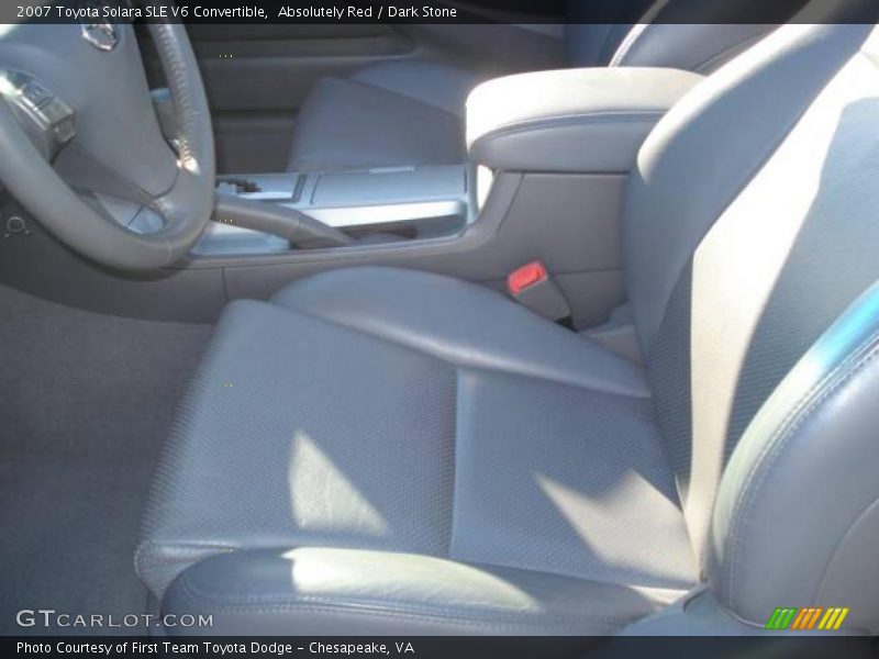 Absolutely Red / Dark Stone 2007 Toyota Solara SLE V6 Convertible