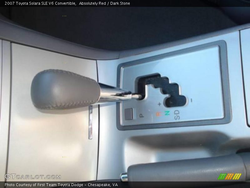 Absolutely Red / Dark Stone 2007 Toyota Solara SLE V6 Convertible