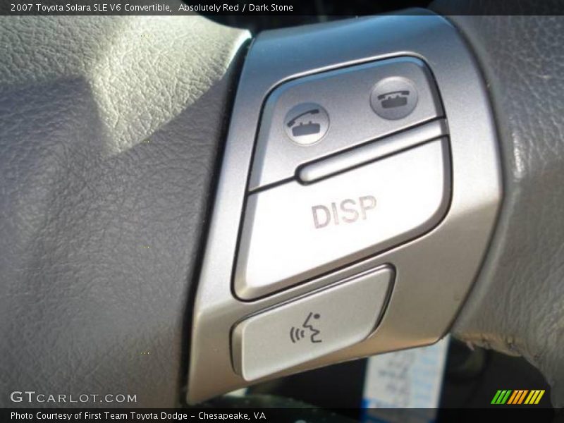 Absolutely Red / Dark Stone 2007 Toyota Solara SLE V6 Convertible