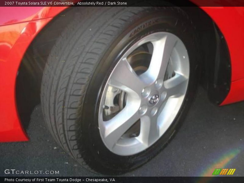 Absolutely Red / Dark Stone 2007 Toyota Solara SLE V6 Convertible