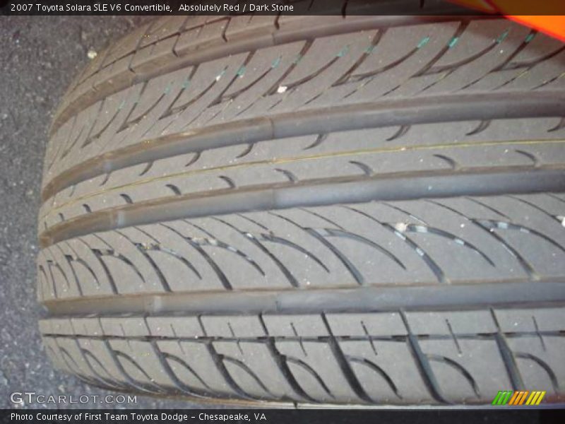 Absolutely Red / Dark Stone 2007 Toyota Solara SLE V6 Convertible