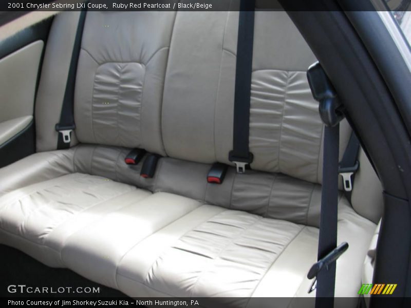Ruby Red Pearlcoat / Black/Beige 2001 Chrysler Sebring LXi Coupe