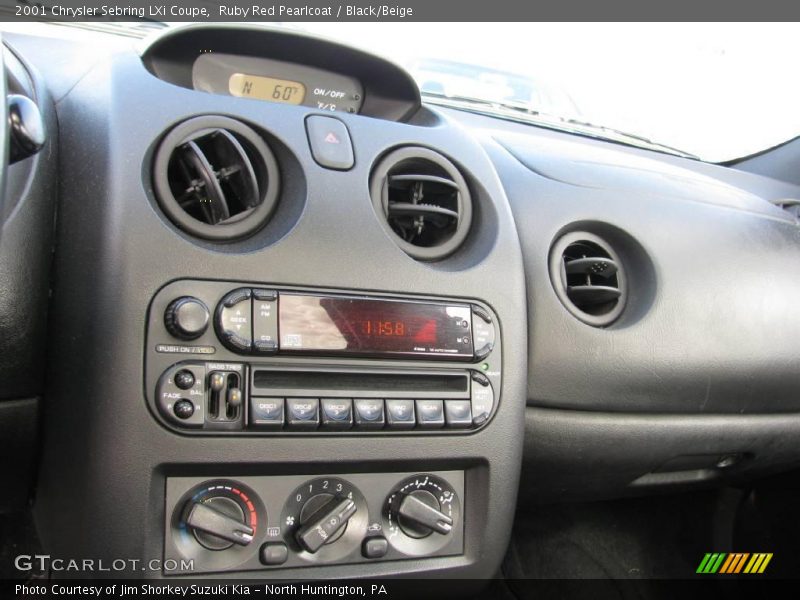 Ruby Red Pearlcoat / Black/Beige 2001 Chrysler Sebring LXi Coupe