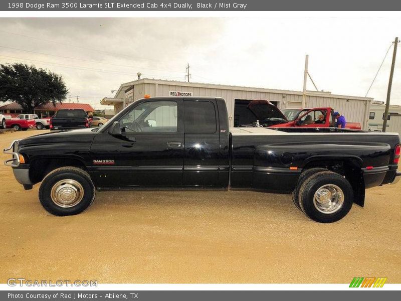 Black / Mist Gray 1998 Dodge Ram 3500 Laramie SLT Extended Cab 4x4 Dually