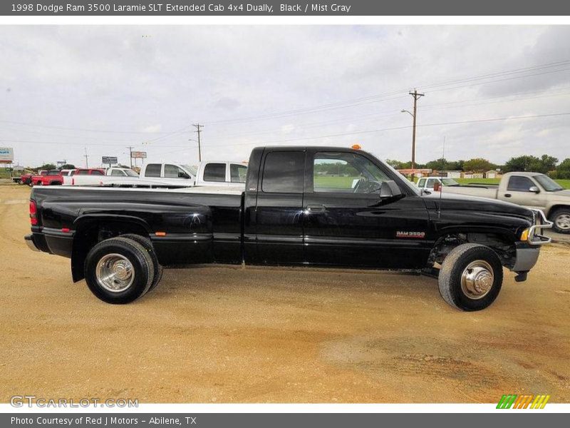 Black / Mist Gray 1998 Dodge Ram 3500 Laramie SLT Extended Cab 4x4 Dually