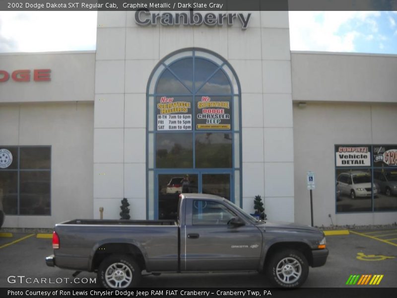 Graphite Metallic / Dark Slate Gray 2002 Dodge Dakota SXT Regular Cab