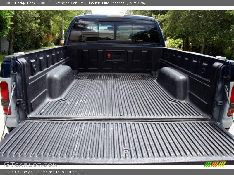 Intense Blue Pearlcoat / Mist Gray 2000 Dodge Ram 1500 SLT Extended Cab 4x4