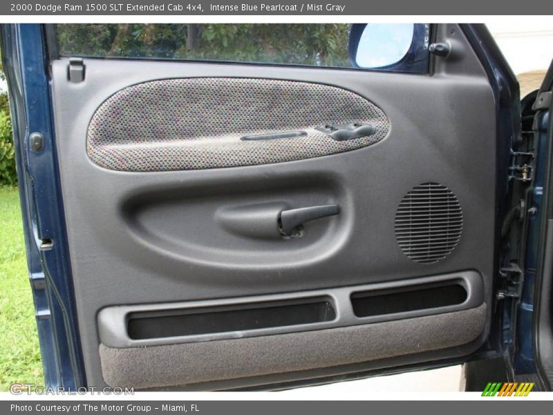 Intense Blue Pearlcoat / Mist Gray 2000 Dodge Ram 1500 SLT Extended Cab 4x4
