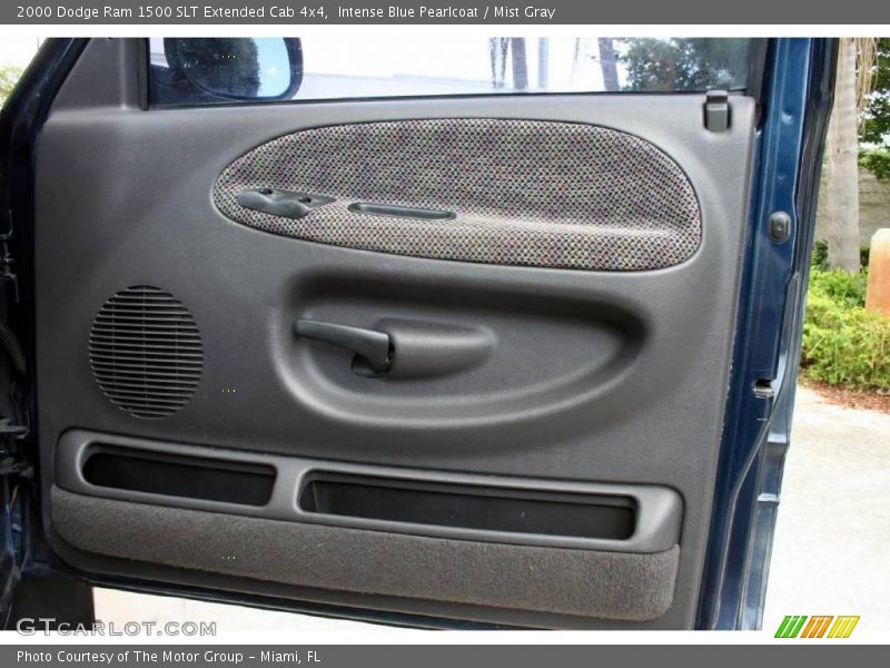 Intense Blue Pearlcoat / Mist Gray 2000 Dodge Ram 1500 SLT Extended Cab 4x4