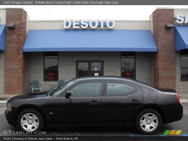 Brilliant Black Crystal Pearl / Dark Slate Gray/Light Slate Gray 2007 Dodge Charger