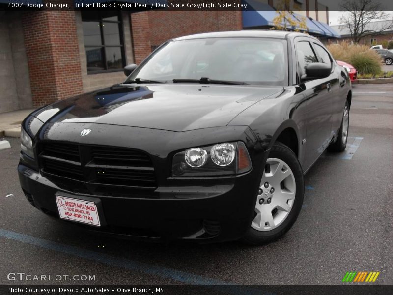 Brilliant Black Crystal Pearl / Dark Slate Gray/Light Slate Gray 2007 Dodge Charger