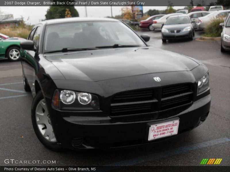 Brilliant Black Crystal Pearl / Dark Slate Gray/Light Slate Gray 2007 Dodge Charger