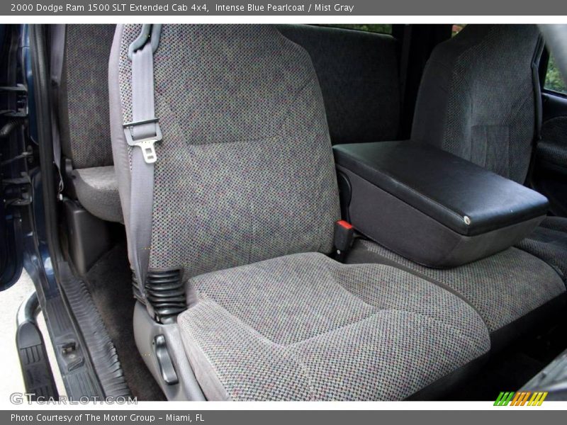 Intense Blue Pearlcoat / Mist Gray 2000 Dodge Ram 1500 SLT Extended Cab 4x4