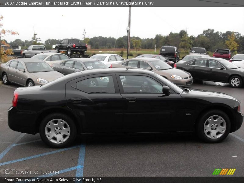 Brilliant Black Crystal Pearl / Dark Slate Gray/Light Slate Gray 2007 Dodge Charger