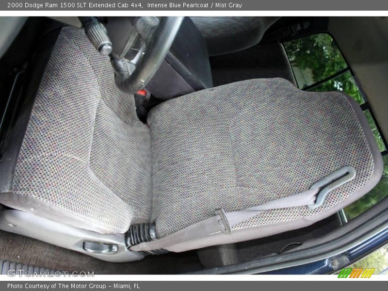 Intense Blue Pearlcoat / Mist Gray 2000 Dodge Ram 1500 SLT Extended Cab 4x4