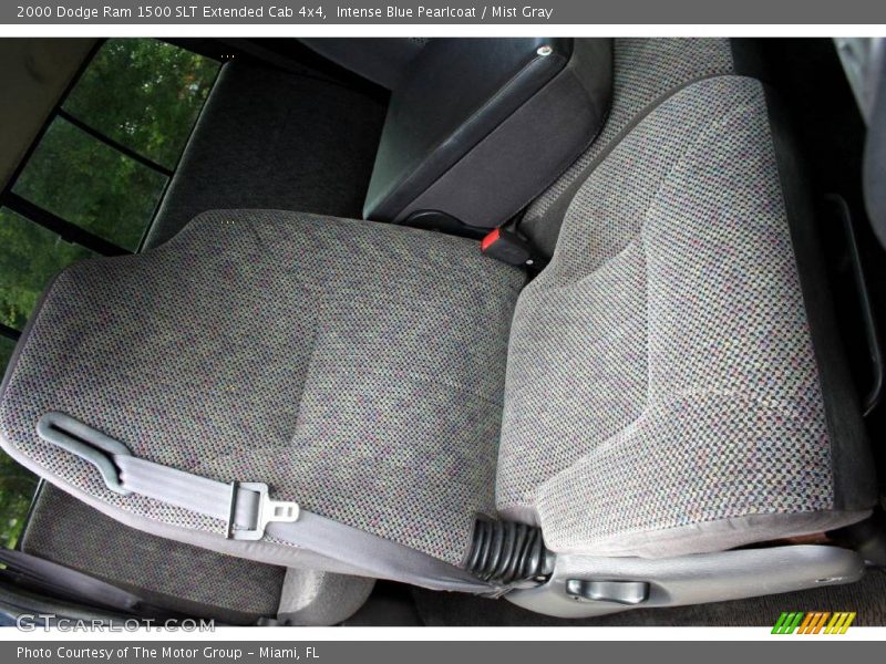 Intense Blue Pearlcoat / Mist Gray 2000 Dodge Ram 1500 SLT Extended Cab 4x4