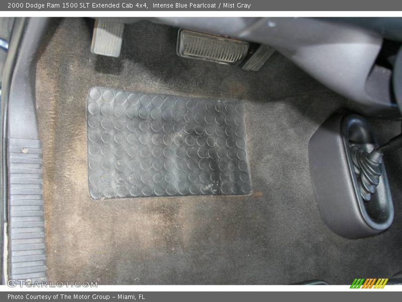 Intense Blue Pearlcoat / Mist Gray 2000 Dodge Ram 1500 SLT Extended Cab 4x4