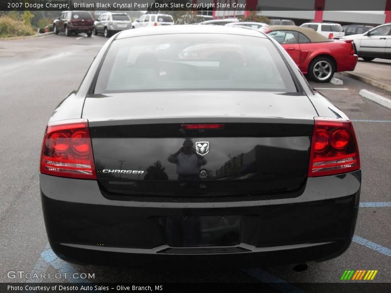 Brilliant Black Crystal Pearl / Dark Slate Gray/Light Slate Gray 2007 Dodge Charger