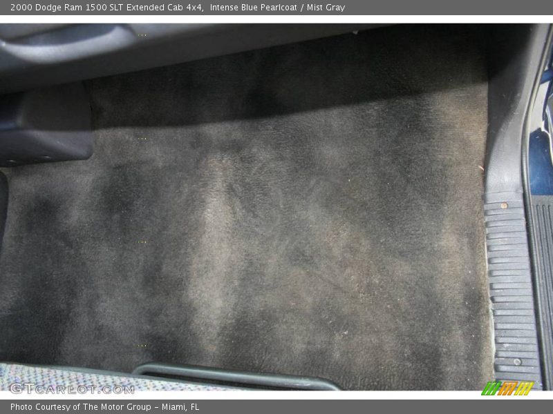 Intense Blue Pearlcoat / Mist Gray 2000 Dodge Ram 1500 SLT Extended Cab 4x4
