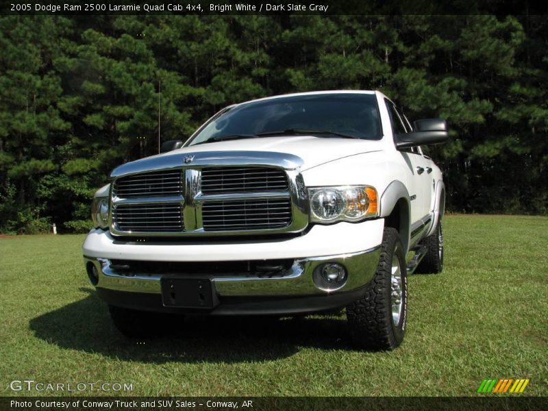 Bright White / Dark Slate Gray 2005 Dodge Ram 2500 Laramie Quad Cab 4x4