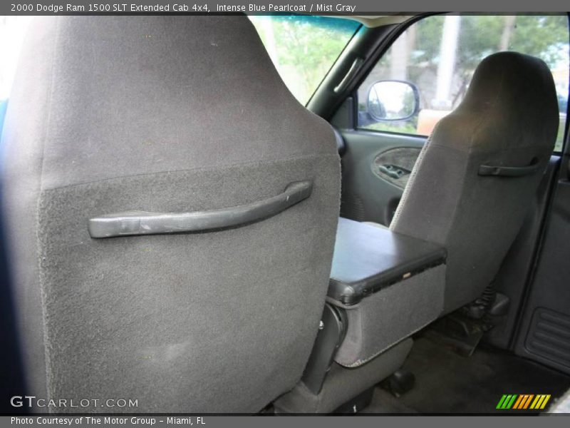 Intense Blue Pearlcoat / Mist Gray 2000 Dodge Ram 1500 SLT Extended Cab 4x4