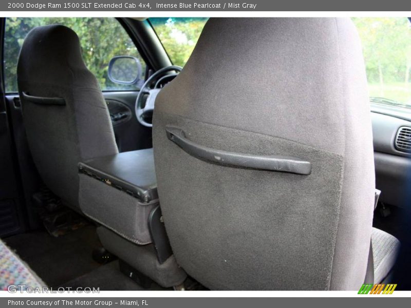 Intense Blue Pearlcoat / Mist Gray 2000 Dodge Ram 1500 SLT Extended Cab 4x4