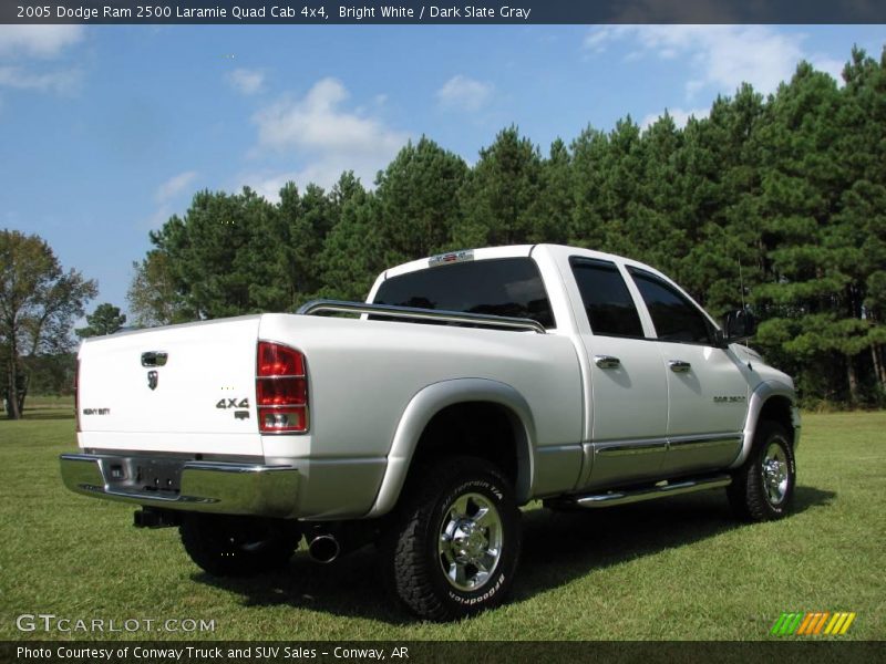 Bright White / Dark Slate Gray 2005 Dodge Ram 2500 Laramie Quad Cab 4x4