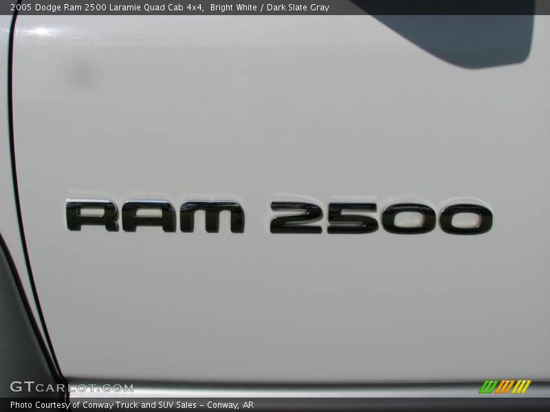 Bright White / Dark Slate Gray 2005 Dodge Ram 2500 Laramie Quad Cab 4x4