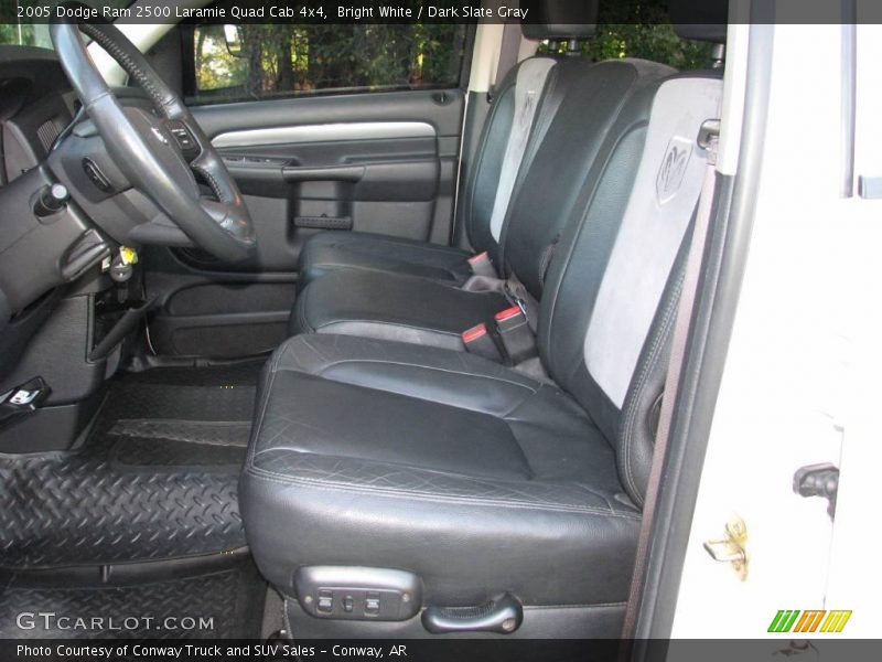 Bright White / Dark Slate Gray 2005 Dodge Ram 2500 Laramie Quad Cab 4x4