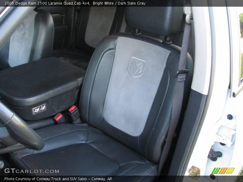 Bright White / Dark Slate Gray 2005 Dodge Ram 2500 Laramie Quad Cab 4x4