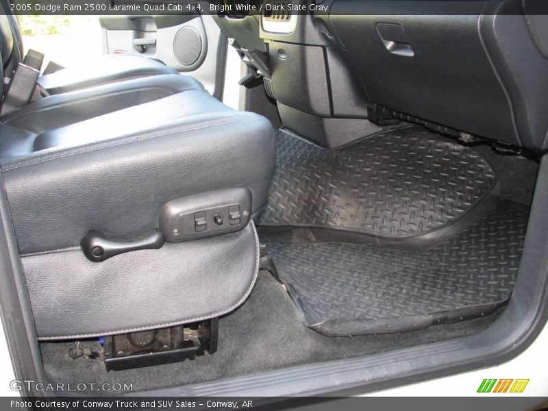 Bright White / Dark Slate Gray 2005 Dodge Ram 2500 Laramie Quad Cab 4x4