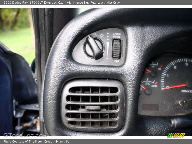 Intense Blue Pearlcoat / Mist Gray 2000 Dodge Ram 1500 SLT Extended Cab 4x4