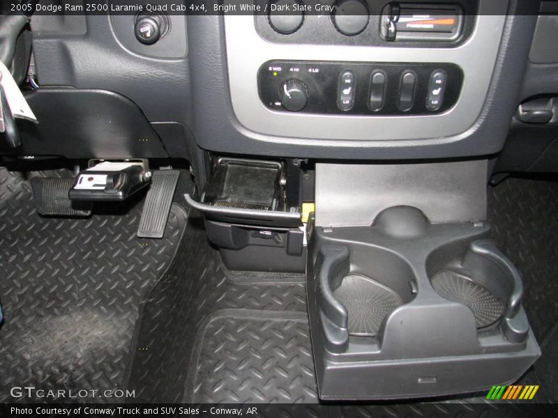 Bright White / Dark Slate Gray 2005 Dodge Ram 2500 Laramie Quad Cab 4x4