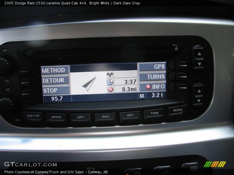 Bright White / Dark Slate Gray 2005 Dodge Ram 2500 Laramie Quad Cab 4x4