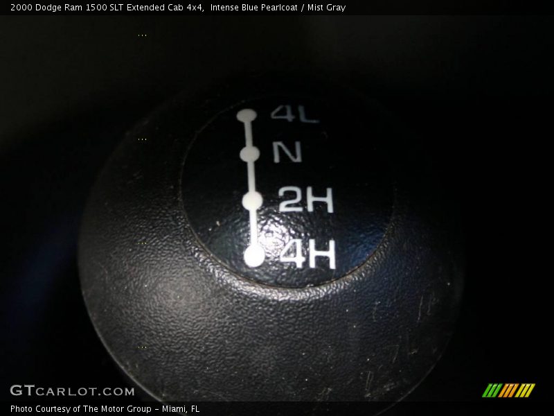 Intense Blue Pearlcoat / Mist Gray 2000 Dodge Ram 1500 SLT Extended Cab 4x4