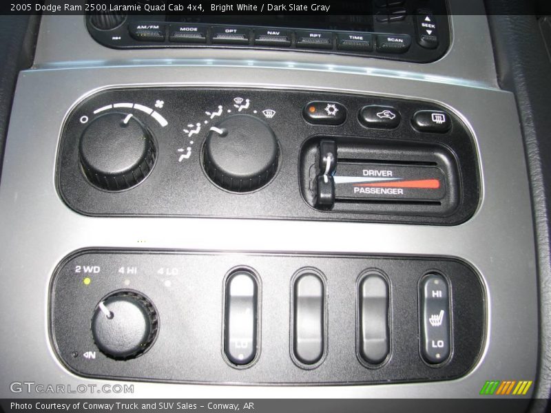 Bright White / Dark Slate Gray 2005 Dodge Ram 2500 Laramie Quad Cab 4x4